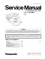 Preview for 1 page of Panasonic EY45A2 Service Manual