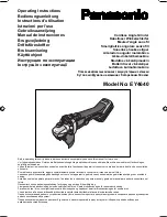 Предварительный просмотр 1 страницы Panasonic EY4640 Operating Instructions Manual