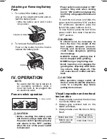 Предварительный просмотр 11 страницы Panasonic EY4640 Operating Instructions Manual