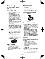 Preview for 15 page of Panasonic EY46A2 Operating Instructions Manual