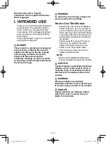 Preview for 5 page of Panasonic EY46A2X57 Operating Instructions Manual