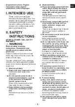 Предварительный просмотр 9 страницы Panasonic EY47A1 Operating Instructions Manual