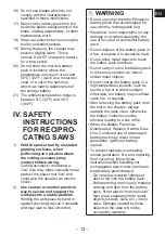 Предварительный просмотр 13 страницы Panasonic EY47A1 Operating Instructions Manual