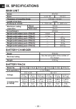 Предварительный просмотр 22 страницы Panasonic EY47A1 Operating Instructions Manual