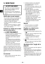 Предварительный просмотр 46 страницы Panasonic EY47A1 Operating Instructions Manual