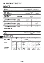 Предварительный просмотр 156 страницы Panasonic EY47A1 Operating Instructions Manual