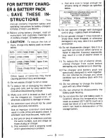 Предварительный просмотр 3 страницы Panasonic EY6100 - CORDLES DRILL&DRIVER Operating Instructions Manual