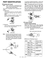 Предварительный просмотр 6 страницы Panasonic EY6100 - CORDLES DRILL&DRIVER Operating Instructions Manual