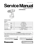 Panasonic EY6105-U1 Service Manual preview