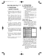 Предварительный просмотр 6 страницы Panasonic EY6225 - 3.6V DRILL & DRIVER Operating Instructions Manual