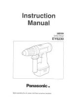 Preview for 1 page of Panasonic EY6230 - CORDLES DRILL&DRIVER Instruction Manual