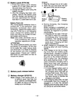 Preview for 9 page of Panasonic EY6230 - CORDLES DRILL&DRIVER Instruction Manual