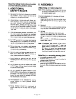 Preview for 6 page of Panasonic EY6405 - CORDLES DRILL&DRIVER Instruction Manual