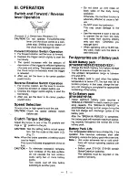 Preview for 7 page of Panasonic EY6405 - CORDLES DRILL&DRIVER Instruction Manual