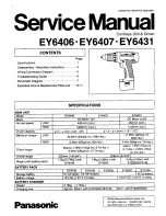 Panasonic EY6406 - CORDLES DRILL&DRIVER Service Manual предпросмотр