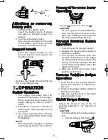 Предварительный просмотр 5 страницы Panasonic EY6450 - DRILL AND DRIVER Operating Instructions Manual