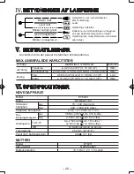 Предварительный просмотр 46 страницы Panasonic EY6450 - DRILL AND DRIVER Operating Instructions Manual