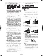 Предварительный просмотр 54 страницы Panasonic EY6450 - DRILL AND DRIVER Operating Instructions Manual