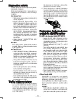 Предварительный просмотр 62 страницы Panasonic EY6450 - DRILL AND DRIVER Operating Instructions Manual