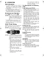 Предварительный просмотр 9 страницы Panasonic EY6535 - CORDLESS Operating Instructions Manual