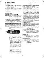 Предварительный просмотр 59 страницы Panasonic EY6535 - CORDLESS Operating Instructions Manual