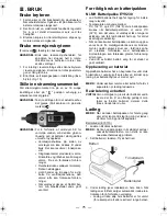 Предварительный просмотр 75 страницы Panasonic EY6535 - CORDLESS Operating Instructions Manual