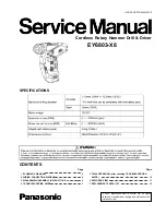 Preview for 1 page of Panasonic EY6803-U1 Service Manual