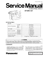 Panasonic EY6813-U1 Service Manual preview