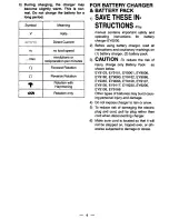 Предварительный просмотр 4 страницы Panasonic EY6931 - 15.6V HAMMER DRILL Operating Manual