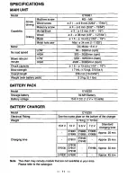 Предварительный просмотр 11 страницы Panasonic EY6931 - 15.6V HAMMER DRILL Operating Manual