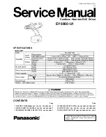 Предварительный просмотр 1 страницы Panasonic EY6950-U1 Service Manual