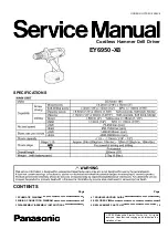 Panasonic EY6950-X8 Service Manual предпросмотр