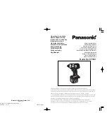 Panasonic EY7201 - 12V IMPACT Operating Instructions Manual preview