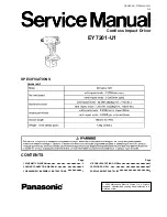 Preview for 1 page of Panasonic EY7201-U1 Service Manual
