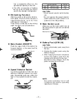 Предварительный просмотр 8 страницы Panasonic EY7410LA2S Operating Instructions Manual