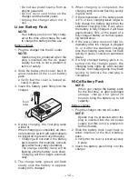 Предварительный просмотр 12 страницы Panasonic EY7411 - CORDLESS DRILL & DRIVER Operating Instructions Manual