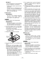 Предварительный просмотр 58 страницы Panasonic EY7411 - CORDLESS DRILL & DRIVER Operating Instructions Manual