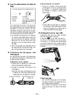 Предварительный просмотр 66 страницы Panasonic EY7411 - CORDLESS DRILL & DRIVER Operating Instructions Manual