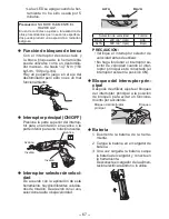 Предварительный просмотр 67 страницы Panasonic EY7411 - CORDLESS DRILL & DRIVER Operating Instructions Manual