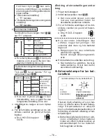 Предварительный просмотр 76 страницы Panasonic EY7411 - CORDLESS DRILL & DRIVER Operating Instructions Manual