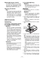 Предварительный просмотр 79 страницы Panasonic EY7411 - CORDLESS DRILL & DRIVER Operating Instructions Manual