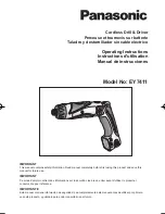 Panasonic EY7411LA1S Operating Instructions Manual предпросмотр