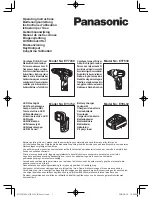 Panasonic EY7430 Operating Instructions Manual предпросмотр