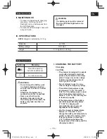 Предварительный просмотр 15 страницы Panasonic EY7430 Operating Instructions Manual