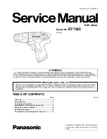 Preview for 1 page of Panasonic EY7430 Service Manual