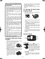 Предварительный просмотр 8 страницы Panasonic EY7440 - DRILL DRIVER 14.4V- MULTI-LANG Operating Instructions Manual