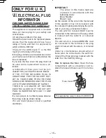 Предварительный просмотр 15 страницы Panasonic EY7440 - DRILL DRIVER 14.4V- MULTI-LANG Operating Instructions Manual