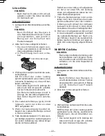 Предварительный просмотр 22 страницы Panasonic EY7440 - DRILL DRIVER 14.4V- MULTI-LANG Operating Instructions Manual