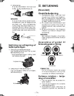 Предварительный просмотр 72 страницы Panasonic EY7440 - DRILL DRIVER 14.4V- MULTI-LANG Operating Instructions Manual