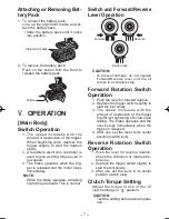 Предварительный просмотр 7 страницы Panasonic EY7440LN2L Operating Instructions Manual